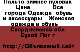 Пальто зимнее пуховик › Цена ­ 2 500 - Все города Одежда, обувь и аксессуары » Женская одежда и обувь   . Свердловская обл.,Сухой Лог г.